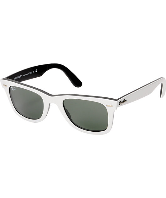 wayfarer white sunglasses
