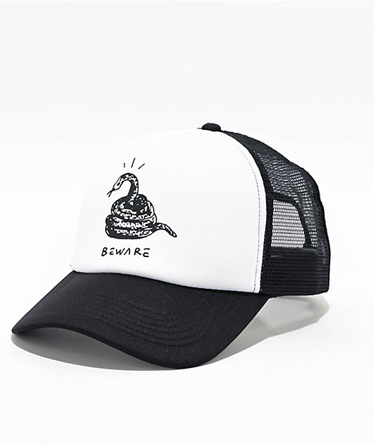 Real Buy Beware Snake Black & White Trucker Hat | Zumiez