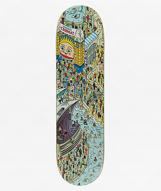 Real Chima Where's Chima? 8.28" Skateboard Deck