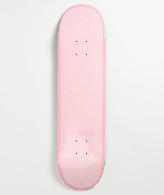 Real Skateboard Deck Flowers Renewal Pink 8.06