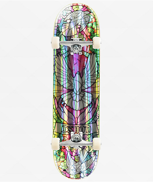 Real Ishod Cathedral Holograph Twin 8.25" Assembled Skateboard Complete