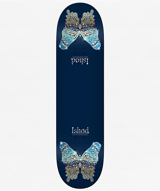 Real Ishod Mariposa Chrome Blue Twin 8.25" Skateboard Deck