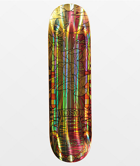 Real Mason Cathedral Gold Foil 8.25" Skateboard Deck
