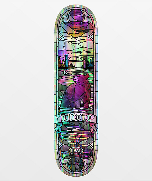 Real Nicole Cathedral Rainbow Chromatic 8.38" Skateboard Deck