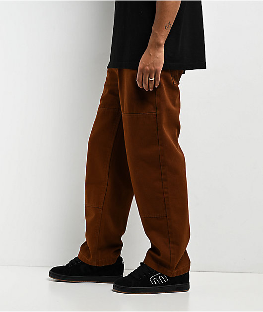Real Tough Threads Double Knee Black Loose Fit Pants | Zumiez