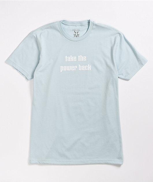 Rebel Soul Power Back Blue T-Shirt