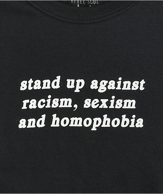 Rebel Soul Stand Up Black T-Shirt