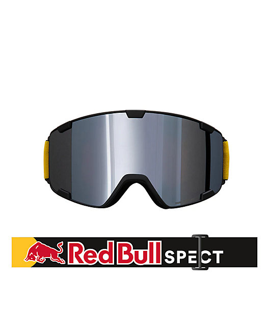 Red Bull Spect Park Black & Smoke Mirror Snow Goggles