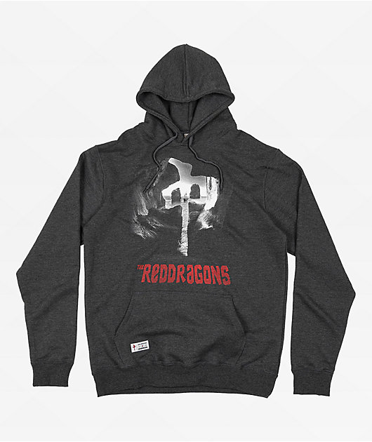 Red Dragons Willy's Cave Charcoal Hoodie