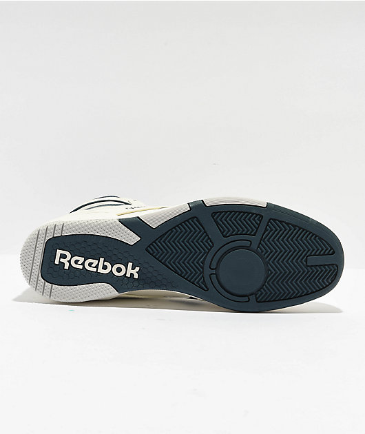 Reebok BB4000 II Mid Vintage Chalk Hoops Blue Shoes Zumiez