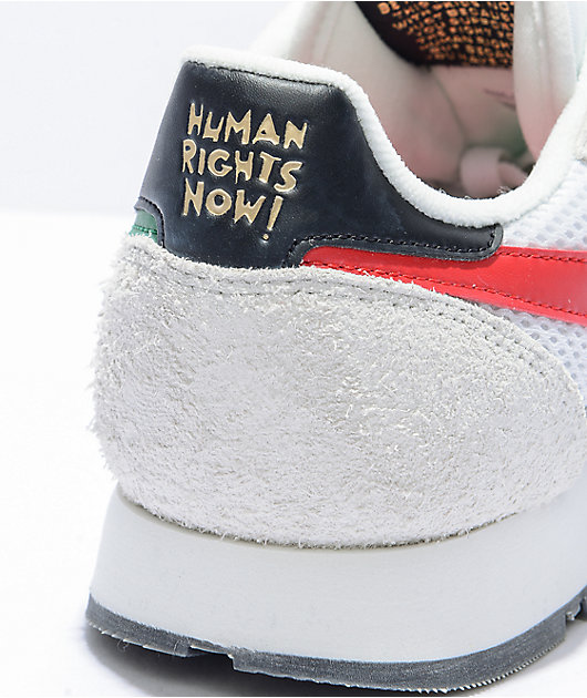 Reebok Classic Leather Human Rights White Shoes