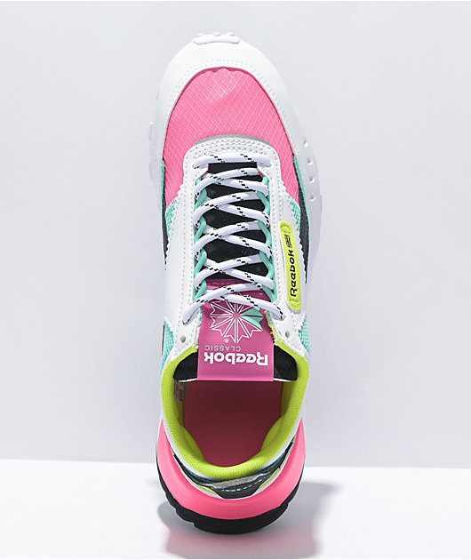Reebok Classic Leather Legacy Pink, Green, & Shoes
