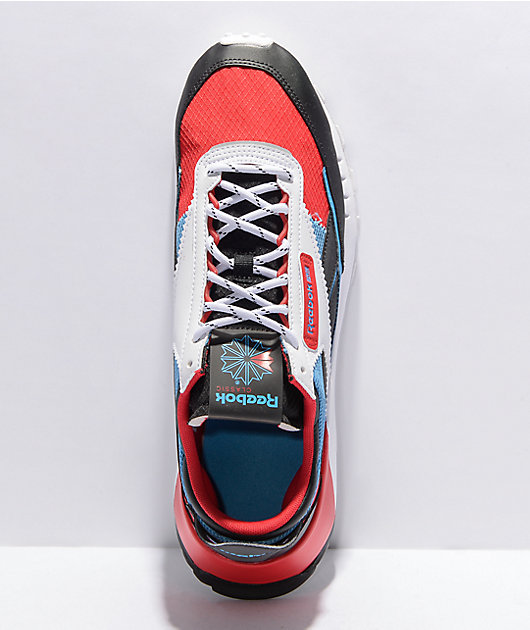 interview Overflod fryser Reebok Classic Leather Legacy White, Red & Blue Shoes