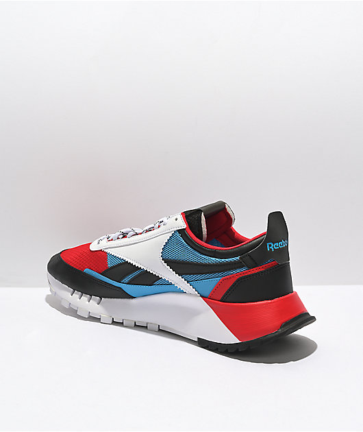 Leather Legacy White, Red & Blue Shoes