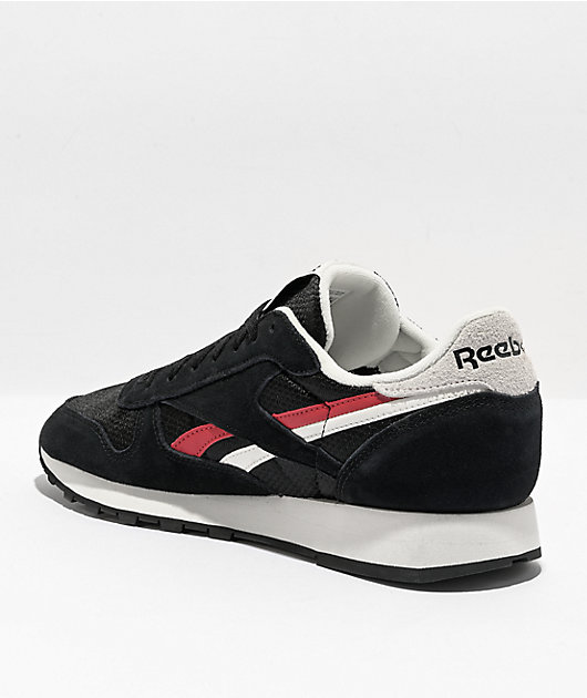 Generacion añadir Doblez Reebok Classic Leather Varsity Zapatos Negros y Rojos