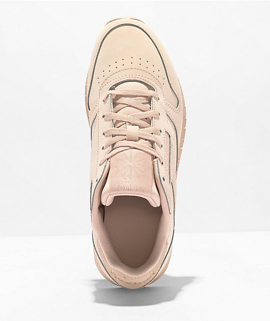 Reebok Classic Leather Vintage Pastel Pink Skate Shoes | Zumiez