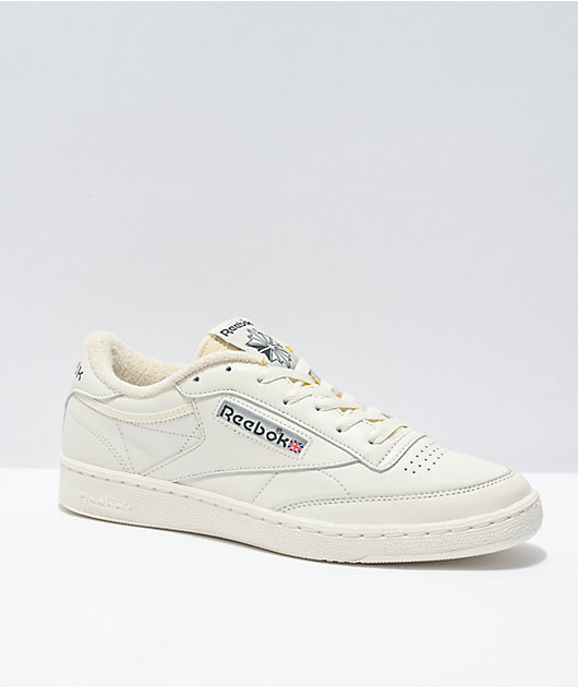 Reebok Club C 85 Vintage White Black Shoes Zumiez
