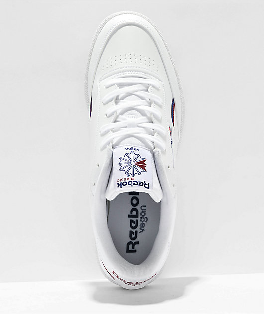 Reebok club c 85 mu trainers in burgundy cheap