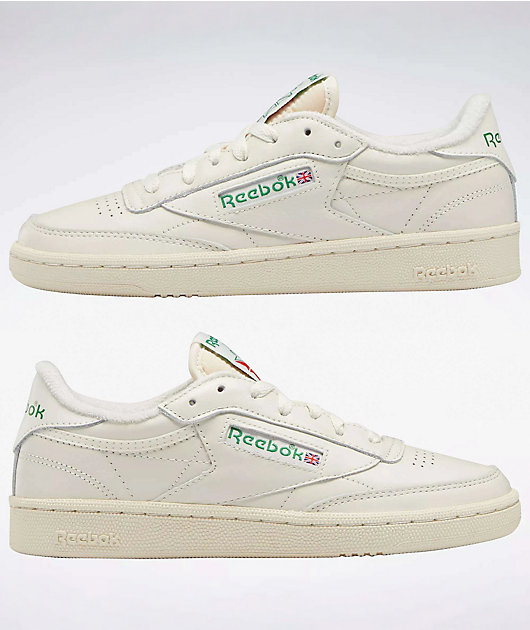 Reebok Club C 85 Vintage Chalk & Glen Green Shoes