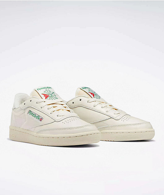 Reebok Club C 85 Vintage Chalk & Glen Green Shoes