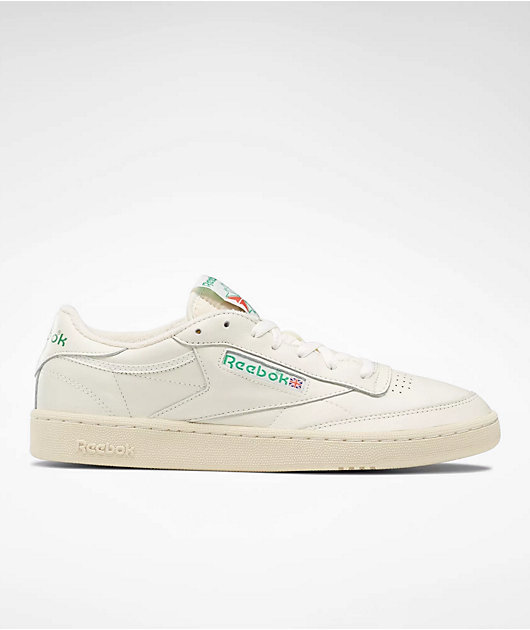 SixTONES Reebok Club C 85 Vintage 25㎝ Reebok Club C 85 Vintage Chalk & Green Shoes | Zumiez