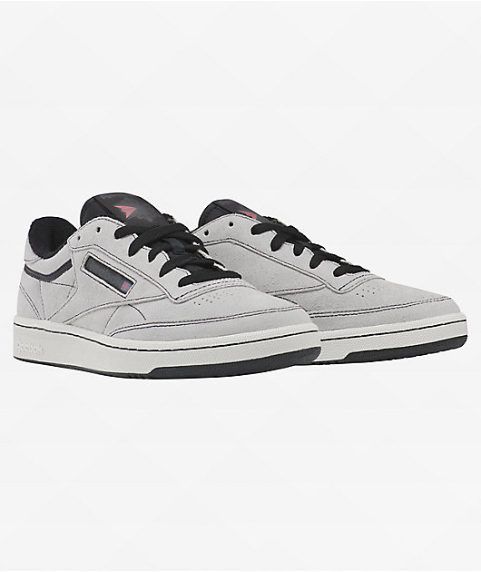 Grey reebok club c outlet