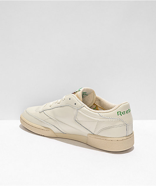 Reebok Club C 85 Vintage White & Green Shoes