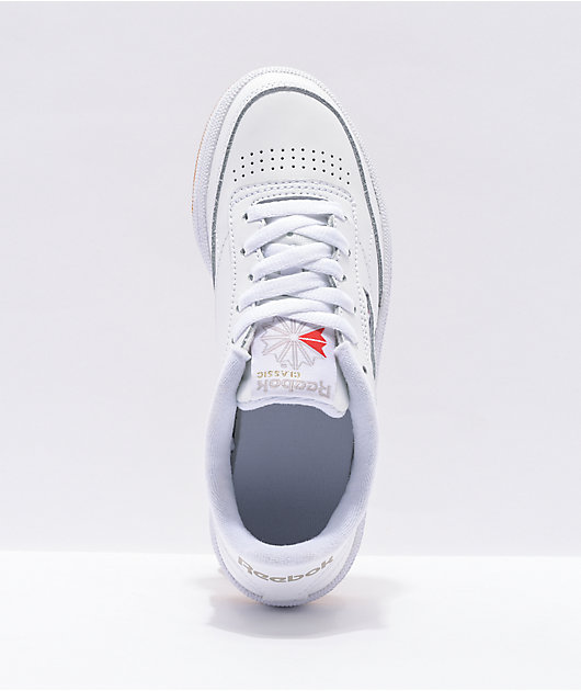 Aardewerk ingesteld walgelijk Reebok Club C 85 White, Light Grey & Gum Shoes | Zumiez