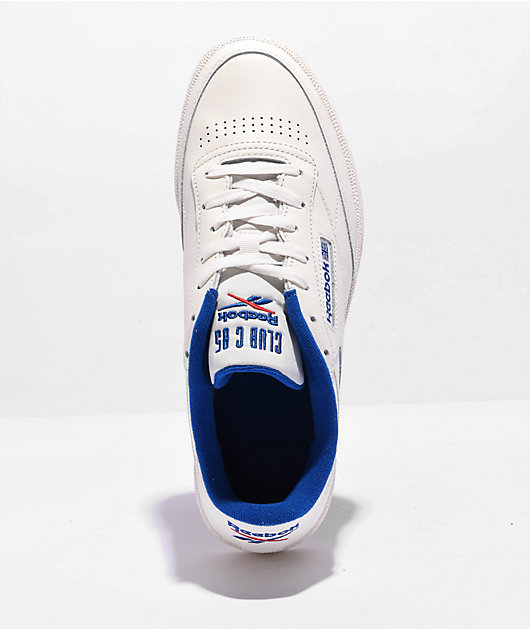 C Club | Blue 85 Reebok White Vector Shoes Zumiez &