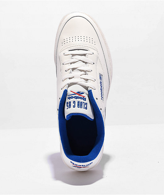 Reebok club c store white blue