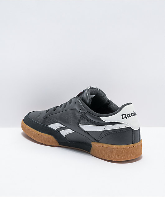 Reebok black sales suede gum sole