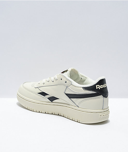 Reebok Club C Double White & Black Shoes | Zumiez | Sneaker low