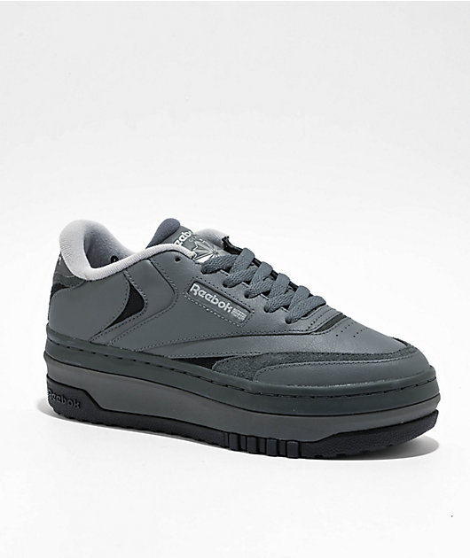 Reebok Club C Extra Dark Grey Platform Shoes | Zumiez
