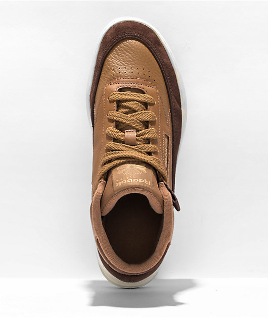 Reebok Club C Geo Mid Brown Shoes