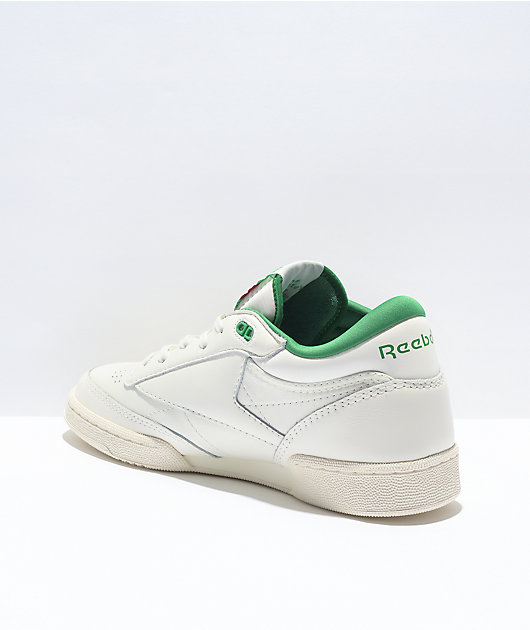 White shoes 2024 green back