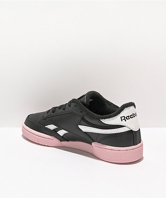 Black and cheap pink reebok