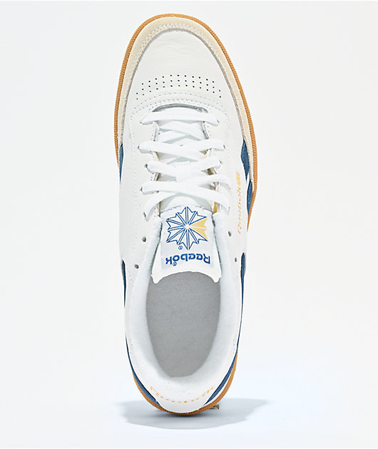 Reebok Club C Revenge Vintage White, Blue & Gum Shoes