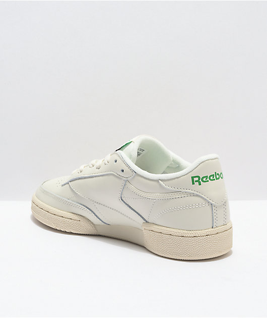 Reebok Club C Vintage White & Green Shoes 
