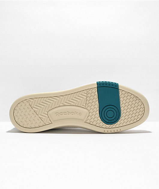 Reebok LT Court Chalk & Seaport Teal Shoes | Zumiez