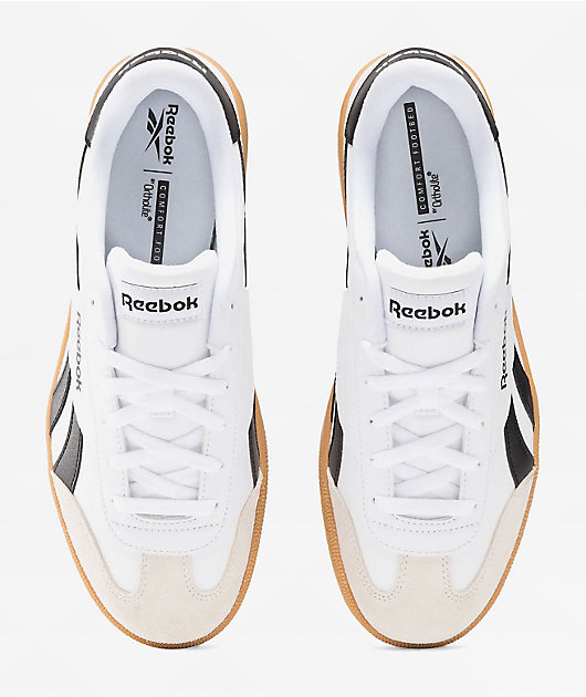 Reebok Smash Edge White, Black Gum Shoes Zumiez