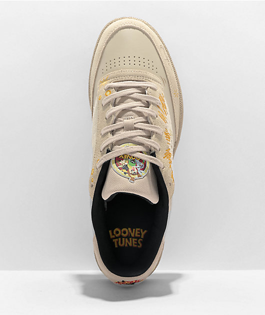 Reebok x Looney Tunes Club C 85 Pebble & Core Black Shoes | Zumiez