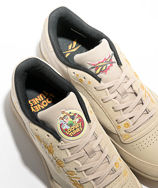 Reebok x Looney Tunes Club C 85 Pebble & Core Black Shoes | Zumiez