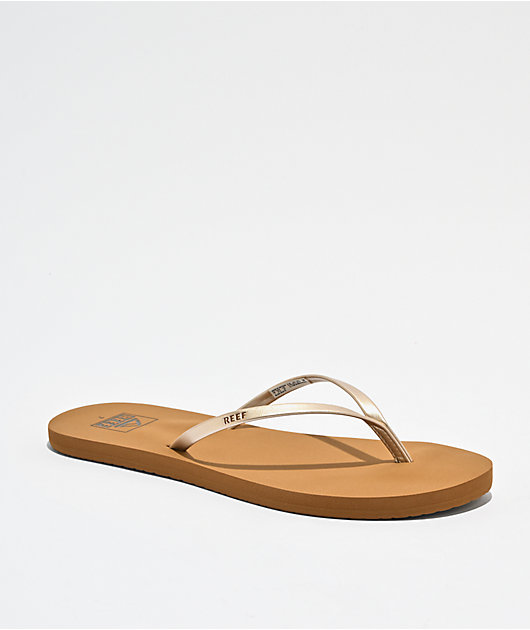 Reef Bliss Nights Tan & Champagne Sandals