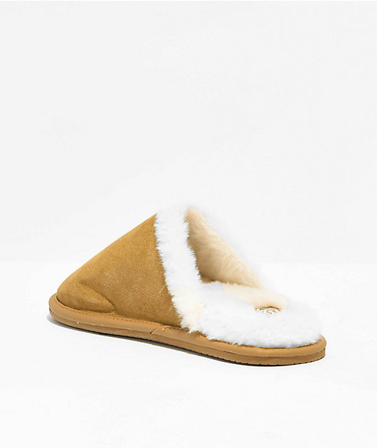 Reef Cognac Cozy Slippers