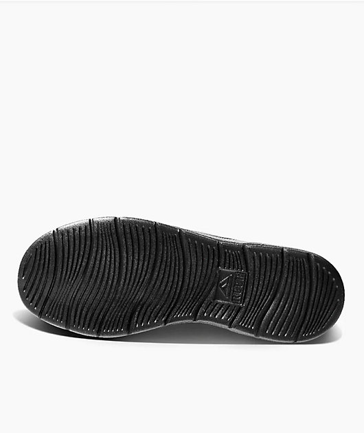 Reef Cushion Coast Mid Black Canvas Slip-On Shoes Zumiez