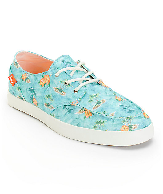 turquoise boat shoes