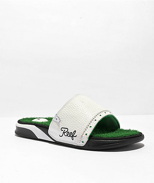Slipper Reef Men Mulligan Slide Green