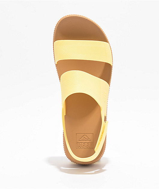 REEF◆ WATER VISTA HIGHER - PALE BANANA Reef Water Vista Higher Pale Banana Platform Sandals | Zumiez