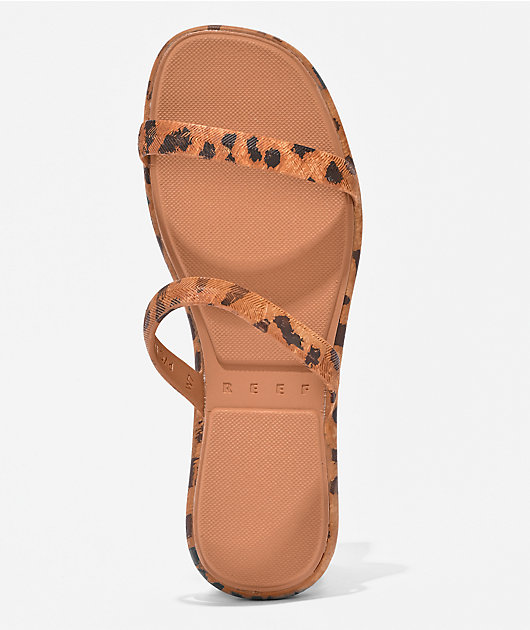 Reef Water Willow Marina Leopard Brown Sandals