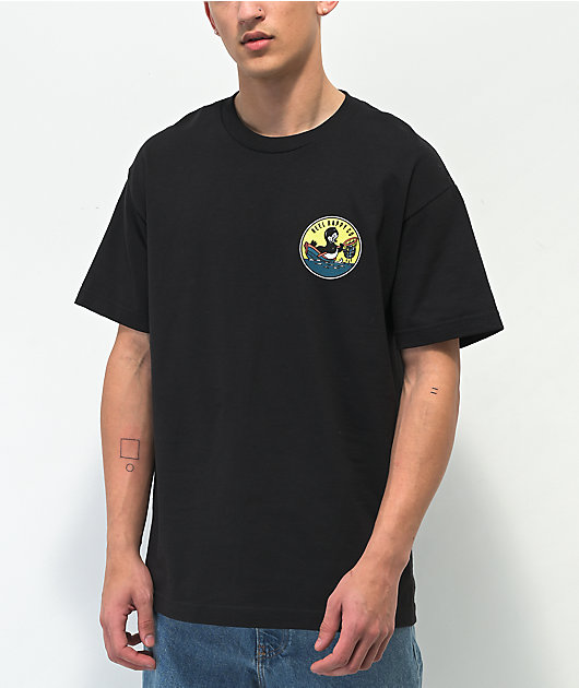 Reel Happy Co. Happy Sea Dog Black T-Shirt